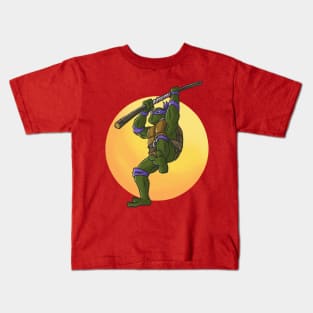 Donatello Jump Attack Kids T-Shirt